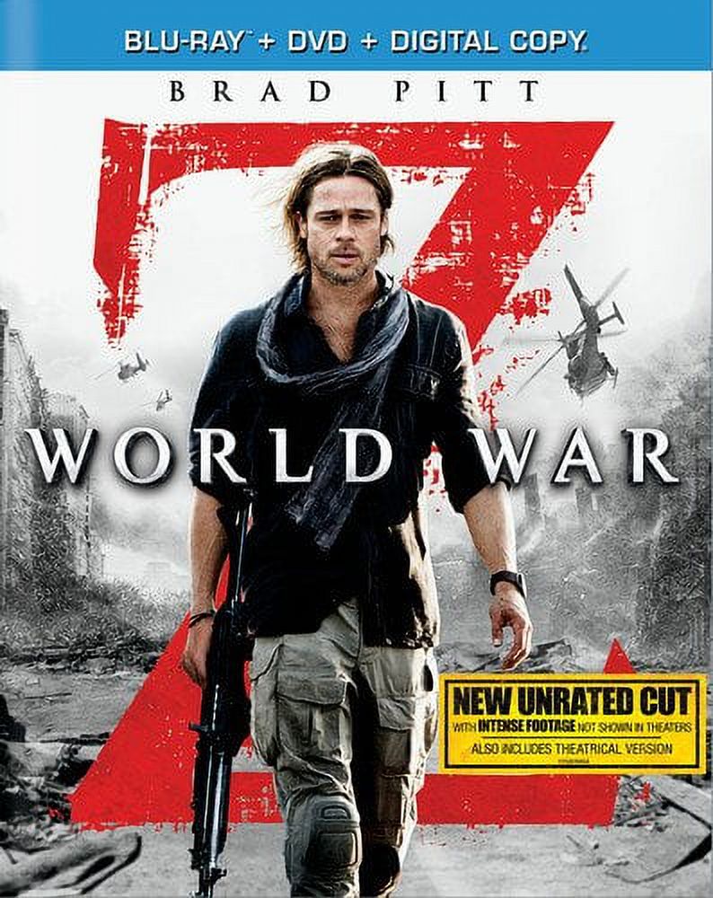 World War Z (Unrated) (Blu-ray + DVD + Digital Copy), Paramount, Horror - image 2 of 4