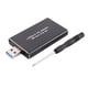 thumbnail image 1 of MSATA una USB USB 3.0 una MSATA SSD Carcasa USB3.0 una MSATA Estuche Adaptador de Disco Duro M2 SSD Caja de HDD Externa Estuche de HDD, 1 of 5