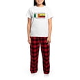 thumbnail image 4 of CafePress - Irish Ecuadorian Heritage Fla Women's Light Pajama - Women's Short Sleeve Print T-Shirt and Pants Light Cotton Pajama Set, 4 of 7