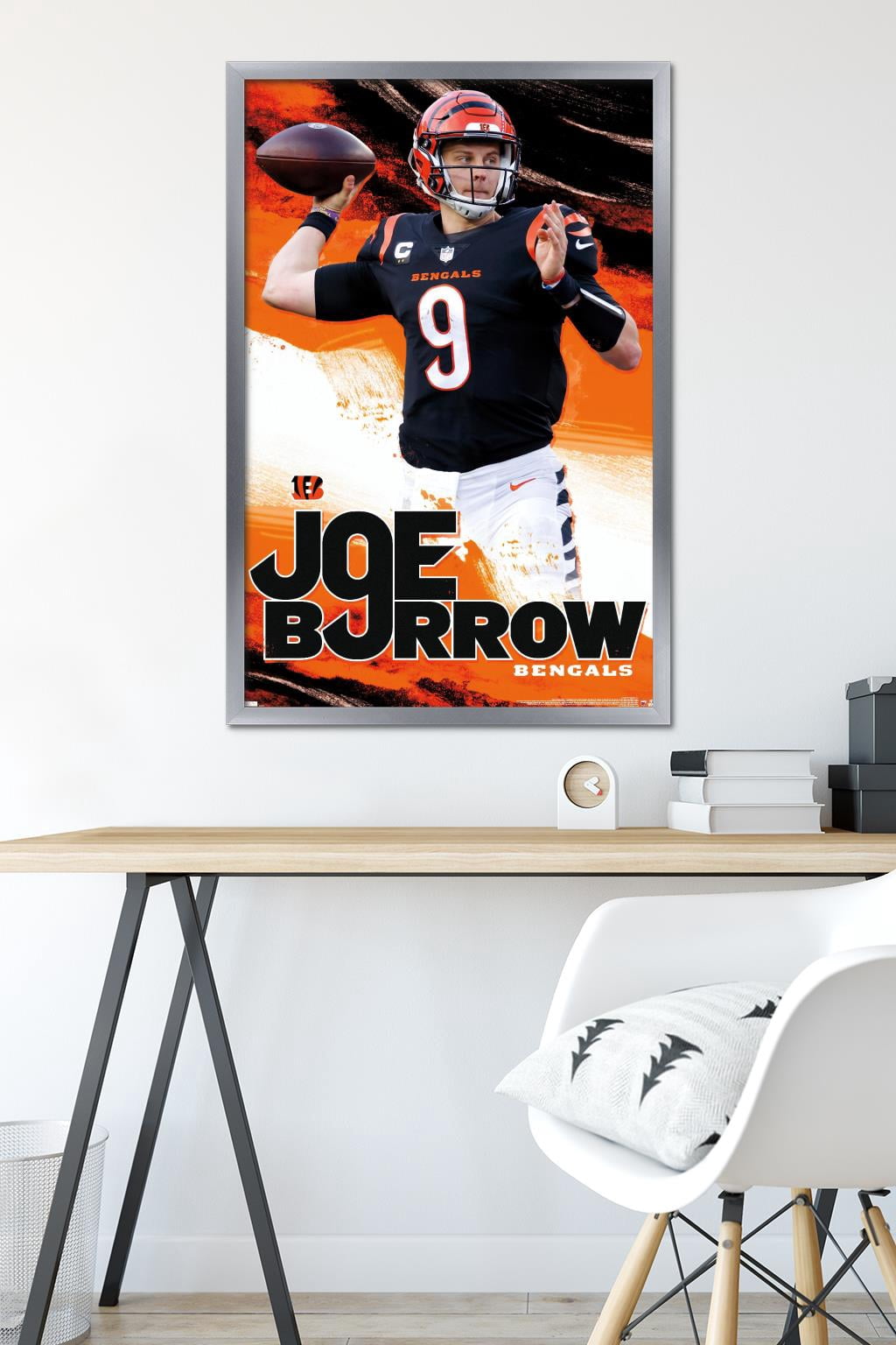 NFL Cincinnati Bengals - Joe Burrow 22 Wall Poster, 22.375" x 34" Framed