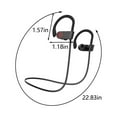 thumbnail image 3 of Open-Ear Bluetooth Bone Conduction Sport Headphones, Sweat Resistant Wireless Earphones for Workouts and Running with Premium Deep Base - Built-in Mic, with Hair Band, 3 of 7