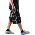 thumbnail image 4 of Ma Croix Men's Checkered Loose Fit Plaid Cargo Shorts, 4 of 13
