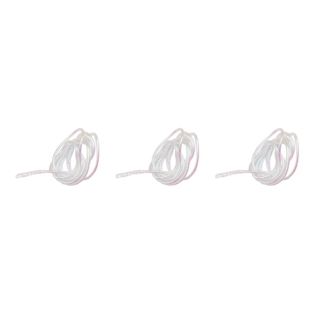 Sonducket Tubo trenzado Mylar de 4M, materiales para atado de moscas nacarados blancos trenzados, 2mm Type1 NO1