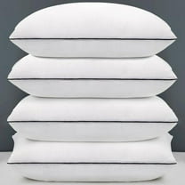 KAQINU Standard Size Bed  Pillows for Adult,4 Pack Great Support Luxury Hotel Pillows for Side,Stomach and Back Sleepers.