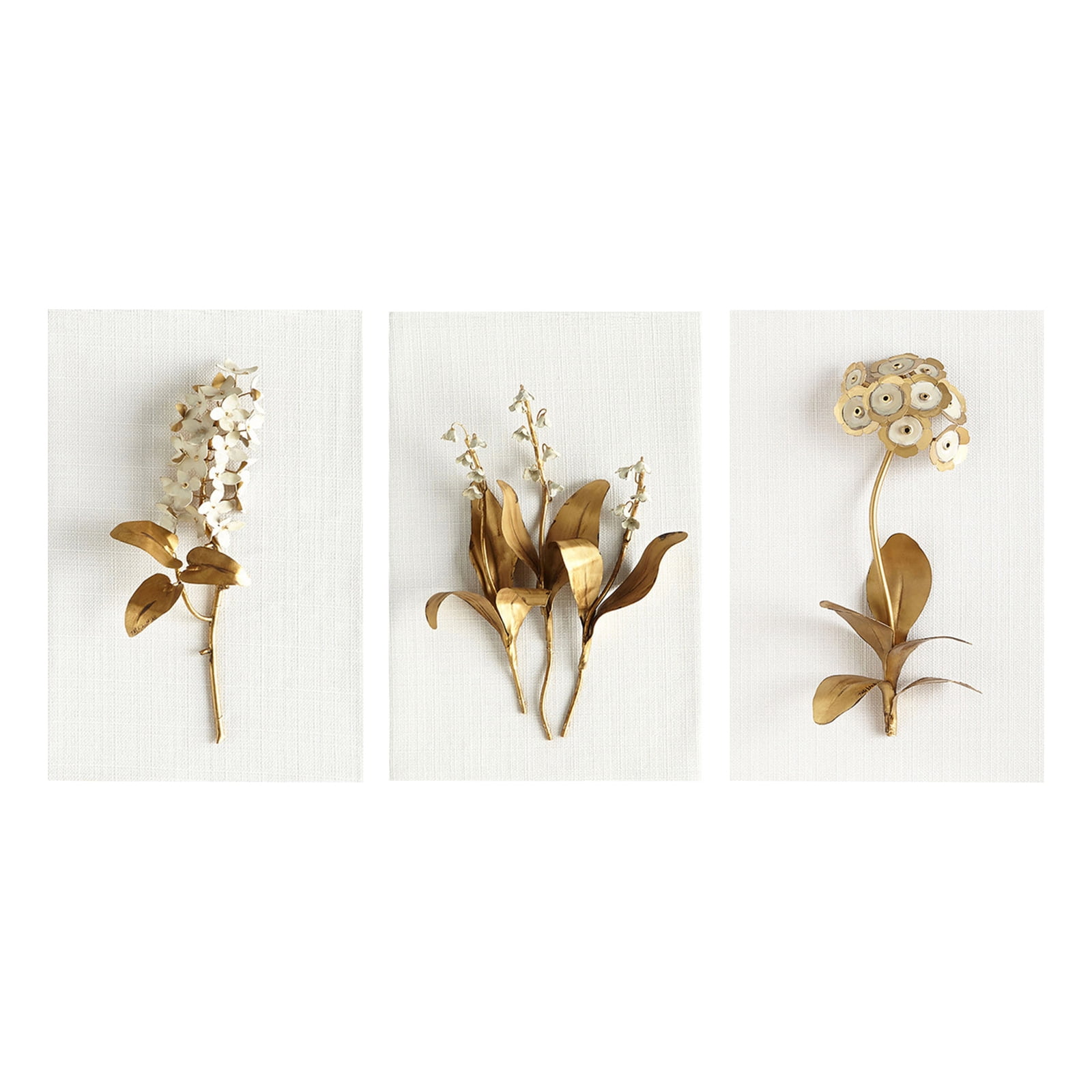 3Pcs/Set Flower Canvas Painting Wall Pictures Wall for Living Room Home Art Decor NO Frame, by SYWAN