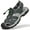 gray, variant on Men Summer Sport Sandals Athletic Beach Water Hiking Shoes Comfort Breathable Casual Non-slip Indoor Outdoor Sandal