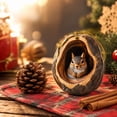 thumbnail image 6 of 2026 Forest Animal Christmas Ornaments, 3D Acrylic Animal In Acorn Hanging Hide Decoration for Christmas Tree, Wildlife Holiday Decor, Seasonal Keepsake Gifts, Unique Home and Party Decor (Squirrel), 6 of 7