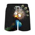 thumbnail image 5 of COSFO Beach Swim Shorts Men Funny Animal Print Casual Summer Board Shorts Relaxed Fit Drawstring Elastic Waist with Pockets Vacation Bathing Suits, 5 of 5
