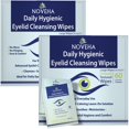 thumbnail image 1 of Toallitas para párpados y pestañas NOVEHA Daily Hygienic 120 piezas (paquete de 2), 1 of 9