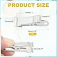 thumbnail image 2 of Uxcell 20pcs Metal Alligator Clamps 1.3" x 0.5" Mini Spring Clamp Hanging Crocodile Clips with Smooth Jaw for Work Photo Clothes Crafts, Silver, 2 of 6