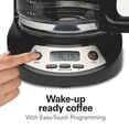 thumbnail image 2 of Hamilton Beach 14-Cup Programmable Drip Coffee Maker Machine with Glass Coffee Pot, Black, 2 of 8