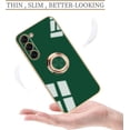 thumbnail image 2 of Compatible for Samsung Galaxy S23 Plus Case with Ring Holder Kickstand [with Magnetic] Soft TPU Shockproof Electroplated Protective Phone Case for Galaxy S23+ 5G Green, 2 of 12
