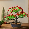 thumbnail image 1 of Bayas artificiales navideñas en maceta con bayas de espuma | Decoración navideña realista de 30 cm para repisa y mesa | Centro de mesa con vegetación artificial roja y verde | 1 pieza, 1 of 6