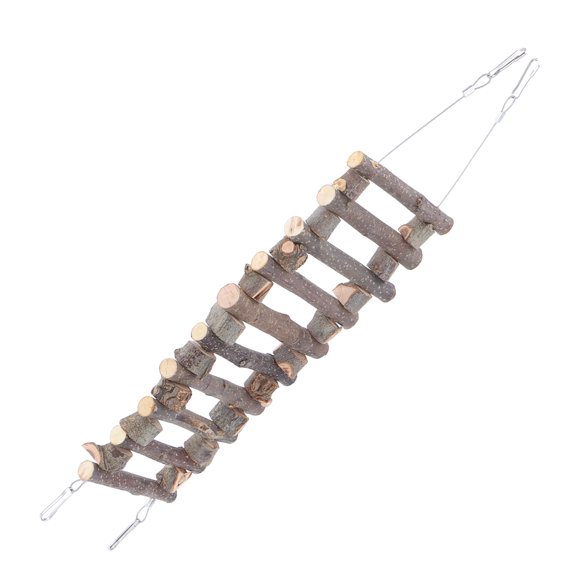 Échelle en Corde pour Oiseaux, Jouet pour Animaux Échelle pour Animaux Pont Cage Accessoires Facile à Installer avec Fil Métallique Doux pour Mâcher 60 cm