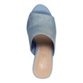 thumbnail image 3 of THALIA SODI Womens Blue 1" Platform Lug Sole Cindie Round Toe Stiletto Slip On Heeled Sandal 5.5 M, 3 of 4