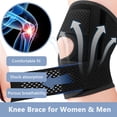 thumbnail image 2 of Knee Brace for Meniscus Tear & Arthritis Pain Relief, Compression Support with Side Stabilizers for Injury Recovery, Running & Workout, 2 of 8