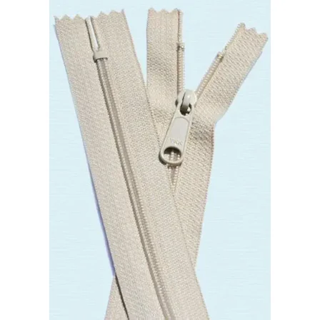 14" Long Pull Handbag Zipper YKK #4.5 Handbag Zipper with Extra-Long Pull Slider ~ Closed Bottom ~ 572 Beige (5 Zippers/Pack)