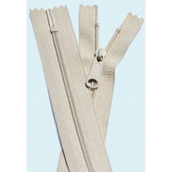 14" Long Pull Handbag Zipper YKK #4.5 Handbag Zipper with Extra-Long Pull Slider ~ Closed Bottom ~ 572 Beige (5 Zippers/Pack)