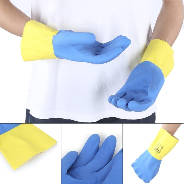 Guantes Antiquímicos De Látex Para Manos, Protector De Manos Antideslizante Resistente A ácidos Y álcalis, Antihongos, Para Laboratorio, Acuicultura, Talla 8