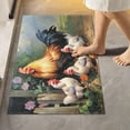 thumbnail image 2 of Dreamtimes Bathroom Rug Set 2 Pieces Country Rooster Soft and Absorbent Bathroom Floor Mat Non Slip Commode Contour Rug Plush Bath Mat Set, Machine Washable and Easier to Dry, 2 of 7
