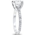 thumbnail image 2 of Pompeii 2 1/3 cttw Diamond Engagement Ring Solitaire Round Brilliant Cut 14k White Gold, 2 of 4