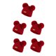 thumbnail image 2 of Qarigey Bufanda Conjunto de gorro y guantes para niños Delicado protector térmico de punto Suministros de calor Pompón lindo Sellado bola de bola de color rojo 5Conjunto, 2 of 6