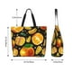 thumbnail image 5 of Balery Tangerine Bolsa Tote Estilo Estético con Cremalleras, Bolsa de Hombro, Bolsa de Compras Grande y Plegable, 5 of 8
