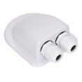 thumbnail image 2 of HUGFEGWE ABS Cable Junction Box for Solar Panels, Double Wire Cable Entry Gland Box, Weather for External Power Wiring Junction Boxes (White) U2537-7153, 2 of 9