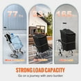 thumbnail image 5 of VEVOR 50L Stair Climbing Cart with Foldable Design, Waterproof Bag, and Built-in Seat, 5 of 12