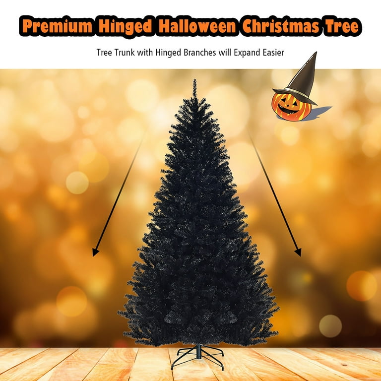 Walmart christmas trees black outlet