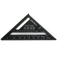 thumbnail image 2 of Triangular Measure Ruler, Triangular Scale Ruler Horizontal Base Aluminum Alloy Conversion Table  For Carpenter Woodworking Tools, 2 of 8