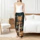thumbnail image 4 of Fotbe Surreal Meditating Cat Pantalones de Pijama para Mujer, Pantalones de Dormir, Pantalones Pj con Cordón y Bolsillos-Small, 4 of 6