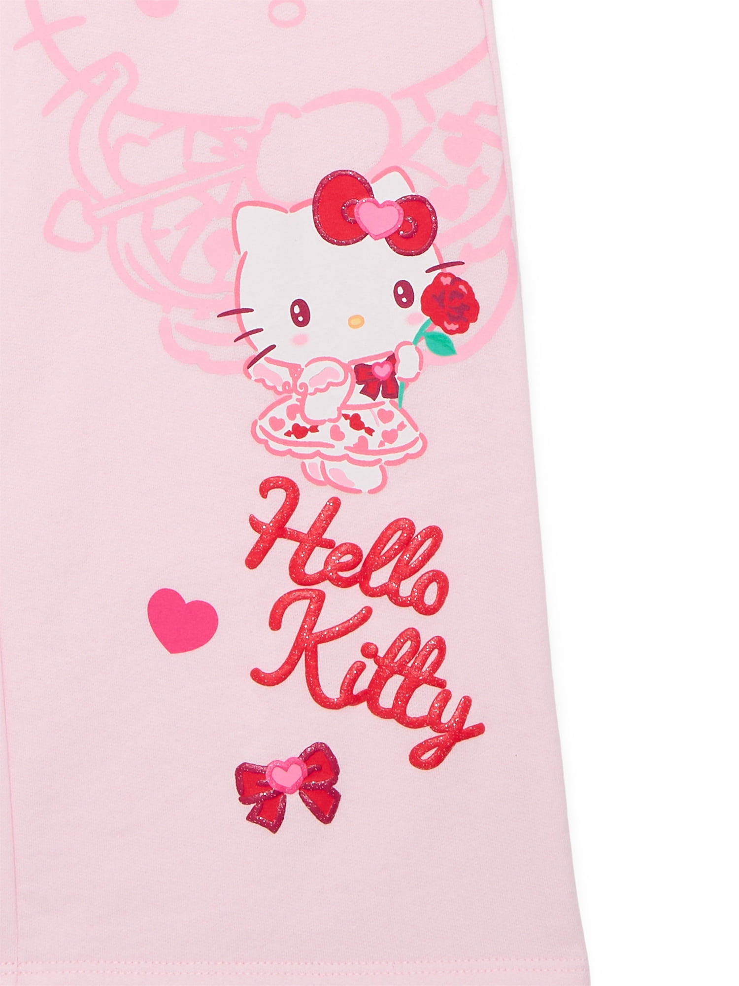 Hello Kitty Girls Valentine's Day Fleece Pants, Sizes 4-16