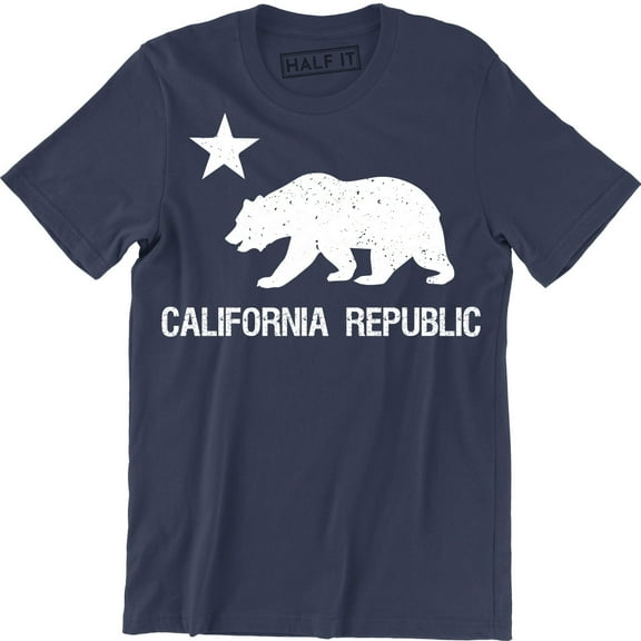 California Bear Cali Souvenir State Map Republic Flag CA Love Cali Life Tee Shirt