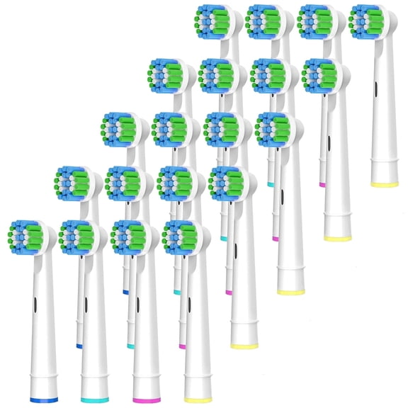 20 Pack Professional Replacement Toothbrush Heads for Braun Oral B Electric Toothbrush, Precision Clean Brush Heads
