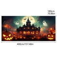 thumbnail image 2 of Halloween Garage Banner Exquisite Design Polyester Fabric Material Easy to Install Versatile for Halloween Party Unforgettable Event, 2 of 3