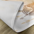 thumbnail image 5 of Ambesonne Compass Place Mats Set of 4, Nautical Ship Cool, Standard Size, Sand Brown Marigold, 5 of 6