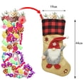 thumbnail image 5 of Calcetín de Navidad de 4 piezas, calcetín de Navidad personalizado grande de 44 cm, decoración de ventana de árbol de Navidad para colgar en interiores, bolsa de regalo para niños y adultos, 5 of 5