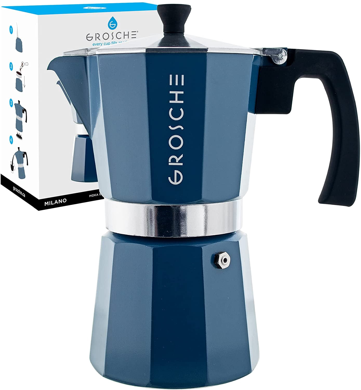 GROSCHE Milano Stovetop Espresso Maker 
