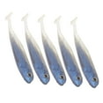 thumbnail image 2 of 5Pcs Appât Artificiel en Forme de Poisson Simulé Leurre Doux Faux Poisson Nageur Réaliste Bleu, 2 of 14