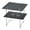 Black, variant on figatia Mini Folding Table Beach Table Compact Camping Table for Hiking Patio