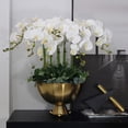thumbnail image 2 of Flores artificiales de Phalaenopsis 37 pulgadas 6 piezas orquídea decoración hogar blanco MENGJIAQI, 2 of 6