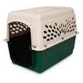 thumbnail image 1 of Plastic Dog Crate Kennel, Off White & Green - 25 to 30 lbs, 1 of 1