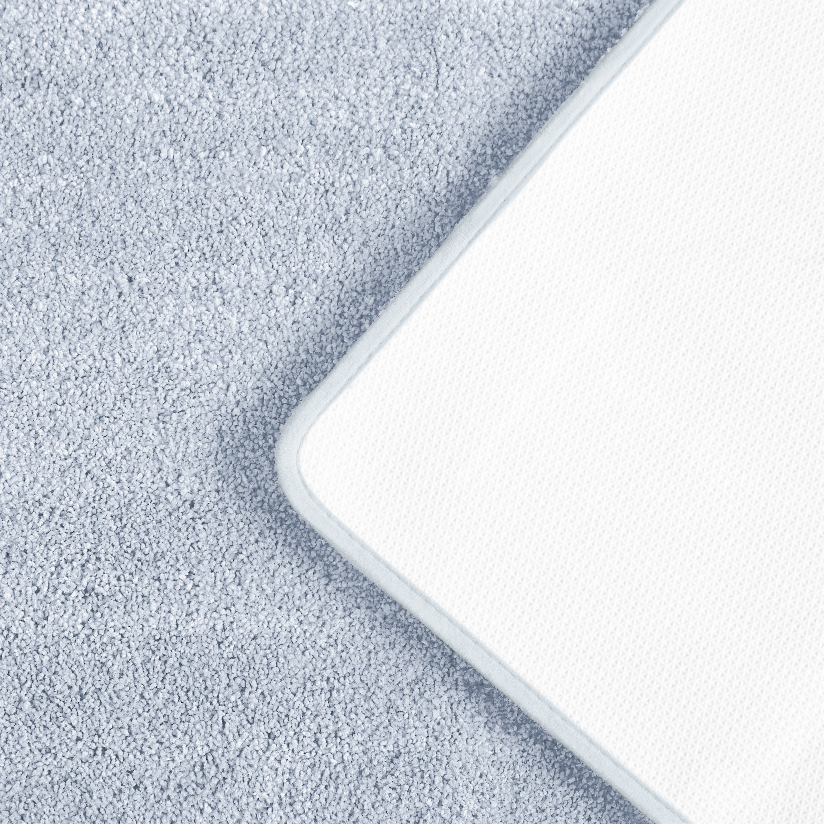 Yafa Home Fashion 1 Piece Solid Microfiber Soft Bathroom Rug , Non-Slip TPR Backing