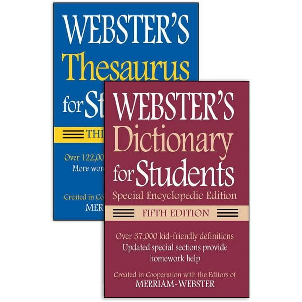 ster's for Students Dictionary/Thesaurus ShrinkWrapped Set