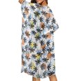 thumbnail image 4 of HELLHERO Casual Bathing Suit Cover Up for Resort Polyester Breathable Long Kimono Swimsuit Cover Up Palm tree, 4 of 4