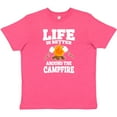 thumbnail image 3 of Inktastic Life is Better Around the Campfire Youth T-Shirt, 3 of 5
