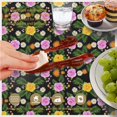 thumbnail image 6 of Pioneer Flower Floral Print Pattern Round Tablecloth 60 X 60 Inch, Wrinkle Resistant Wipeable Table Cloth for Kitchen Dining Picnic Patio Party, 6 of 6