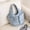 Blue, variant on JZCHUNTOY Embroidered Canvas Bag, Multi Pocket Durable Cotton Linen Handbag, Exquisite Pattern Sturdy Handle Tote Purse, Stylish Casual Carryall for Daily Shopping Dating