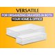 thumbnail image 4 of Ybm Home Cajonera De Malla Blanca Y Organizador De Estantes, Soporte Para Útiles Escolares, Cesta Organizadora De Escritorio De Oficina (1 3X9X2 Pulgadas), 4 of 5